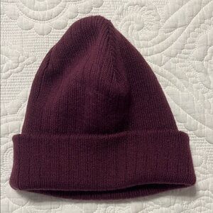 Burgundy Knit Beanie